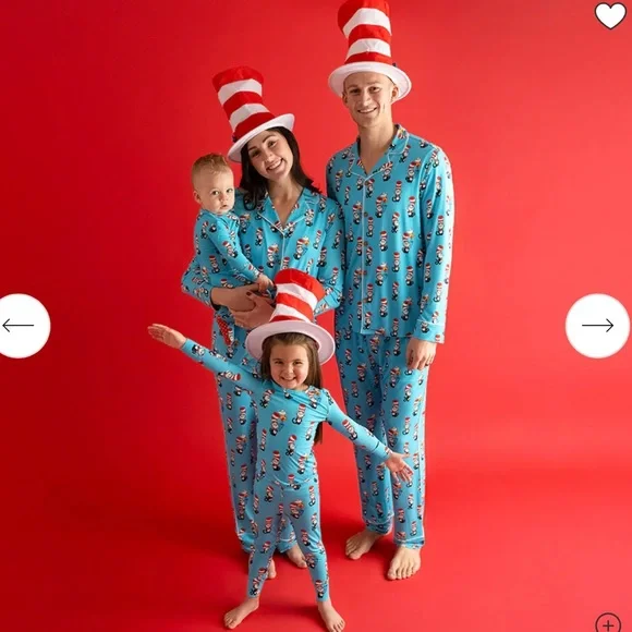 Posh Peanut Turquoise Cat in The HatPajama Set